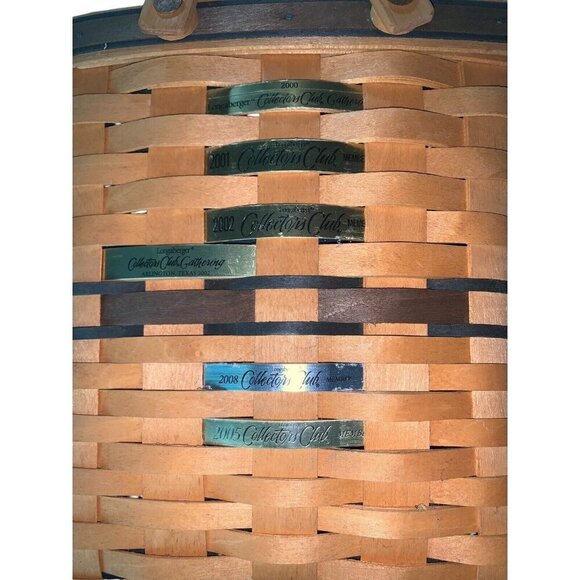 Longaberger Collectors Club Membership Basket 1998 Signed Gary Longaberger - Picture 7 of 8